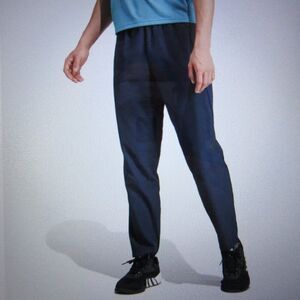 ADIDAS Mens Woven Pants Sz M Ink Dk Navy‎ Blue Athletic Gym Workout Training NWT